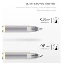 6/8Pcs/Set MUJIs Gel Pen Black/Red/Blue 0.38/0.5mm Ink Japan Color Pen Office School Ballpoint Pen Japanese Kawaii Stationery