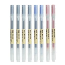 6/8Pcs/Set MUJIs Gel Pen Black/Red/Blue 0.38/0.5mm Ink Japan Color Pen Office School Ballpoint Pen Japanese Kawaii Stationery