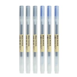 6/8Pcs/Set MUJIs Gel Pen Black/Red/Blue 0.38/0.5mm Ink Japan Color Pen Office School Ballpoint Pen Japanese Kawaii Stationery