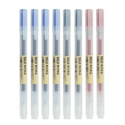 6/8Pcs/Set MUJIs Gel Pen Black/Red/Blue 0.38/0.5mm Ink Japan Color Pen Office School Ballpoint Pen Japanese Kawaii Stationery