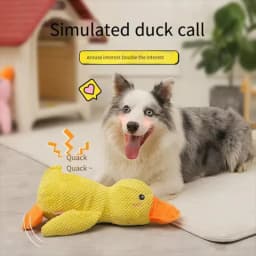 Cute Dog Toy Stomping Duck Bite Resistant Grinding Teeth Cleaning Large Dog Interactive Entertainment Puppy Boredom Plush Toy