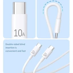 10A Type C To Type C Cable 120W Super Fast Charging Phone Charger USB C Data Cord For Samsung Xiaomi Huawei Quick Charger Cable