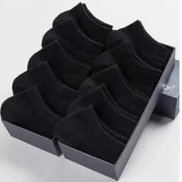 20 Pairs Women/Men Family Matching Short Socks, Black & Grey Series With Bow, Heart, Stripe