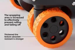 8Pcs Thicken Texture Silicone Wheels Protector Travel Luggage Caster Shoes Reduce Noise Wheels Guard Cover Luggage Accessories