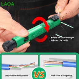 LAOA Professional Pen-Type Network Cable Straightener, Super Five, Six or Seven Types of Network Cable Splitter