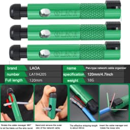 LAOA Professional Pen-Type Network Cable Straightener, Super Five, Six or Seven Types of Network Cable Splitter