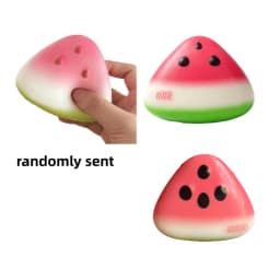1/3/5pcs Squishy Watermelon Fidget Toy Anti-Stress Slow Rising Fruit Pinch Squeeze Stress Reliever Funny Pressure Reducer Prop