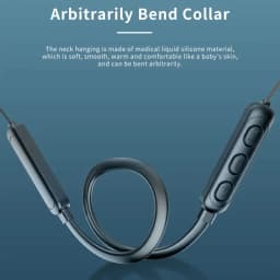 Wireless 9D Bluetooth Headset Neck Hanging Stereo Noise Reduction Universal 5.0 In Ear Sports Headset Microphone For Smart Phone