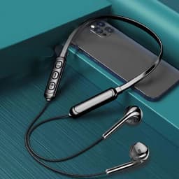 Wireless 9D Bluetooth Headset Neck Hanging Stereo Noise Reduction Universal 5.0 In Ear Sports Headset Microphone For Smart Phone