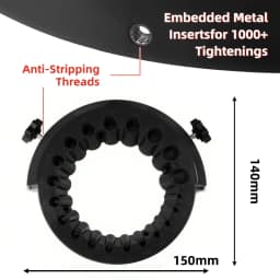 Anti-Stripping Angle Grinder Drill Bit Sharpener 2-13mm 20 Holes with Metal Thread Inserts Fit 115/125 Grinders Renew Old Bits