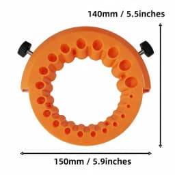 Anti-Stripping Angle Grinder Drill Bit Sharpener 2-13mm 20 Holes with Metal Thread Inserts Fit 115/125 Grinders Renew Old Bits