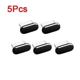 4Pcs USB C Dust Plug With Cleaning Brush Anti Dust USB-C Plug Cover Charging Port Cover Caps For Samsung Xiaomi All Type C Phone