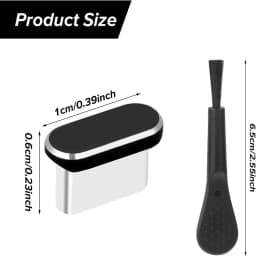 4Pcs USB C Dust Plug With Cleaning Brush Anti Dust USB-C Plug Cover Charging Port Cover Caps For Samsung Xiaomi All Type C Phone