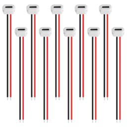 5/10pcs Type-C Female Chassis Connector USB C Female Chassis Direct Crimp Jack Female Charging Port Extension Power Cable