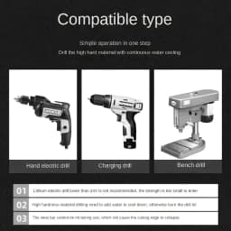 7pcs Carbide Four-Blade Serrated Drill Bit Set for Dry Drilling Porcelain Tile Ceramic Glass Marble Concrete Stone Hole Openner