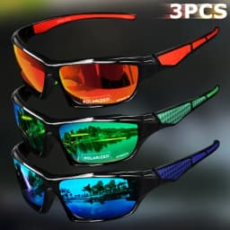 1/3PCS Sports Polarized Sunglasses for Men Lightweight Night Vision Male Shades Cycling Driving Fishing Fashion Mirror Sunglass