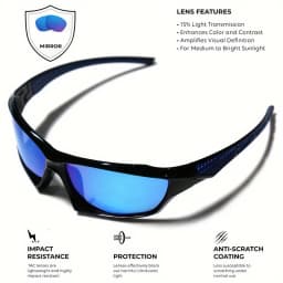 1/3PCS Sports Polarized Sunglasses for Men Lightweight Night Vision Male Shades Cycling Driving Fishing Fashion Mirror Sunglass