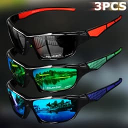 1/3PCS Sports Polarized Sunglasses for Men Lightweight Night Vision Male Shades Cycling Driving Fishing Fashion Mirror Sunglass