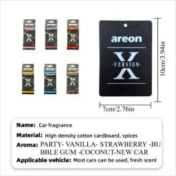 Our High-Quality [Shape X] Car Air Fresheners, Which Can Be Used as Decorations for Car Rearview Mirrors, Are Available in Sets
