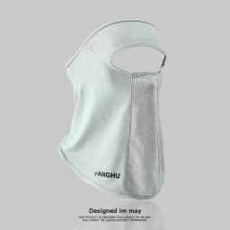 Facial Gini Summer Sports Ear Cord Scarves Mask Neck Protection Anti-UV Ice Silk Sunscreen Mask Face Veil with Eyeglass Hole