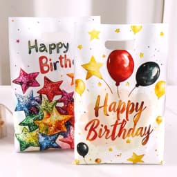 10/20/50pcs Birthday Party Candy Gift Bags Birthday Balloons Hand Bags Happy Birthday Party Decorations Adults Favors Gifts