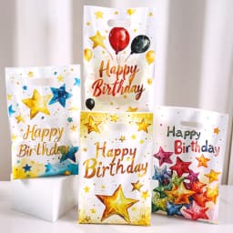 10/20/50pcs Birthday Party Candy Gift Bags Birthday Balloons Hand Bags Happy Birthday Party Decorations Adults Favors Gifts