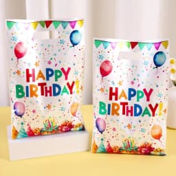 10/20/50pcs Birthday Party Candy Gift Bags Birthday Balloons Hand Bags Happy Birthday Party Decorations Adults Favors Gifts
