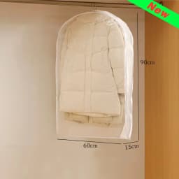 Wardrobe Organizer Bags Down Jacket Air Compression Hanging Bag with Zipper Clothes Dust Cover Bag Save Space Cloth Storage Bag