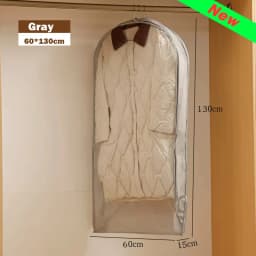 Wardrobe Organizer Bags Down Jacket Air Compression Hanging Bag with Zipper Clothes Dust Cover Bag Save Space Cloth Storage Bag