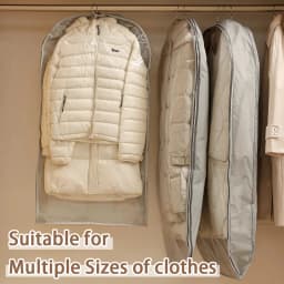 Wardrobe Organizer Bags Down Jacket Air Compression Hanging Bag with Zipper Clothes Dust Cover Bag Save Space Cloth Storage Bag