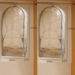 Wardrobe Organizer Bags Down Jacket Air Compression Hanging Bag with Zipper Clothes Dust Cover Bag Save Space Cloth Storage Bag