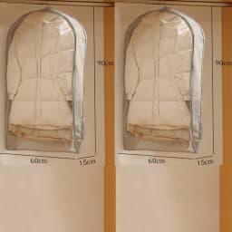 Wardrobe Organizer Bags Down Jacket Air Compression Hanging Bag with Zipper Clothes Dust Cover Bag Save Space Cloth Storage Bag