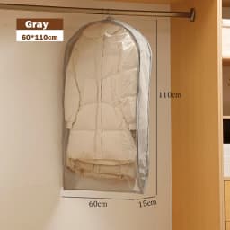 Wardrobe Organizer Bags Down Jacket Air Compression Hanging Bag with Zipper Clothes Dust Cover Bag Save Space Cloth Storage Bag