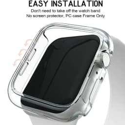 Cover for Apple Watch Case 45mm 41mm 44mm 40mm 42mm 38mm 46 49 mm Accessories PC Protector bumper iWatch Series 8 7 SE 6 5 4 3 9