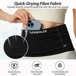 NEWBOLER Elastic Sports Waist Bag Pack Running Race Number Belt Triathlon Marathon Race Cycling Mountaineering Phone Waist Bag