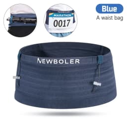 NEWBOLER Elastic Sports Waist Bag Pack Running Race Number Belt Triathlon Marathon Race Cycling Mountaineering Phone Waist Bag