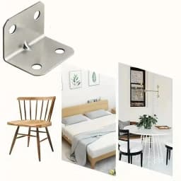 20pcs Angle Iron Board Table, Chair, Cabinet, Wardrobe, Fixed Connector, 90-degree Angle Iron Plate Bracket