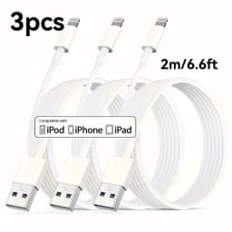 3PCS 5PCS MFi Certified USB to Lightning TPE Cable Fast Charging Cable sfor iPhone14 13 12 11Pro X 8 for iPad White 1M 2M 3M