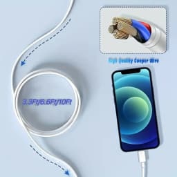 3PCS 5PCS MFi Certified USB to Lightning TPE Cable Fast Charging Cable sfor iPhone14 13 12 11Pro X 8 for iPad White 1M 2M 3M