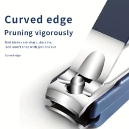 High-Quality New Splash-Proof Nail Clippers with a Hard Blade And a Nail Storage Box, Featuring an Attractive Design.