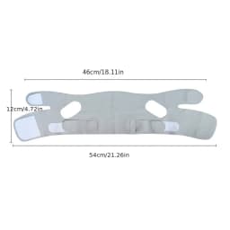 Graphene V-Shape Face Lift Band - Adjustable Double Chin Reducer, Breathable Reusable Facial Strap for Men & Women (5-Size Fit)