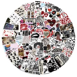 10/50/100/150pcs Downtown Y2K Girls Aesthetics Retro Graffiti Stickers Phone Guitar Laptop Suitcase Waterproof Sticker Kids Toy