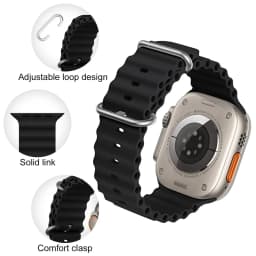 Ocean Strap for Apple Watch Ultra 4 3 2 Band 49mm 46mm 44mm 40mm 45mm 41mm 42mm Correa Bracelet iWatch Series 12 11 10 9 SE 8 7