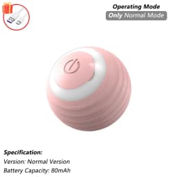 iLMH 1/2 PCS Cat Interactive Ball Toy Automatic Rolling Ball Faux Tail Rechargeable Smart Pet Electric Toy Pet Toy Imitate Mouse