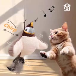 iLMH 1/2 PCS Cat Interactive Ball Toy Automatic Rolling Ball Faux Tail Rechargeable Smart Pet Electric Toy Pet Toy Imitate Mouse