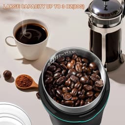 Professional Coffee Grinder with Removable Stainless Steel Cup Coffee Beans Grinder for Spices Herb Grain Mill for Kitchen 300W