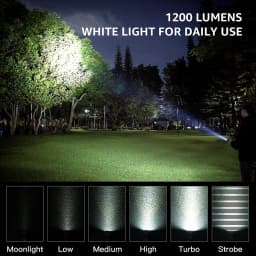 New SOFIRN SR20 MINI 1200lm Flashlight 18350 USB C IP68 Waterproof with Red LED Key Light for Camping Emergency Situations