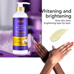 AILKE Glutathione 5-in-1 Women Skin Care Kit, With Body Lotion, Serum, Dark Spot Removal Cream, Body Cream, Brightening Soap