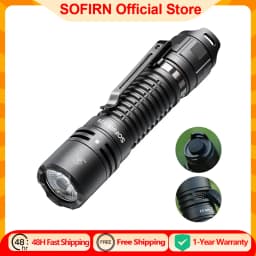 Sofirn SC28 Powerful Light Tactical XHP50B HD Rechargeable Flashlight 2800 Lumens Lantern EDC Torch IPX8 for Hunting Fishing
