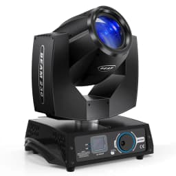 U'King 230W Beam 7R Moving Head Stage Light 16CH DMX512 Sound Activated 16 Gobos Effect Lighting for DJ Concert Party Nightclub